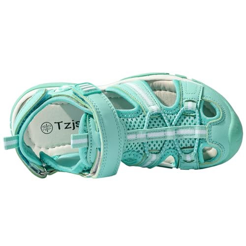 Image of TZJS Girls Boys Sandals Kids Closed Toe Outdoor Hiking Sandal Lightweight Athletic Adjustable Straps Summer Shoes for Toddler /Little Kid