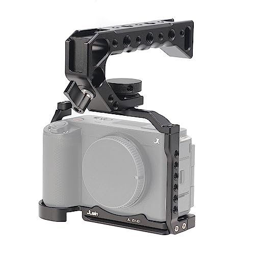 Image of Fotga Camera Cage Stabilizer with Top Handle for Sony ZV-E1 Mirrorless DSLR Camera Video Filmmaking,Compatible Arca Swiss Clamp