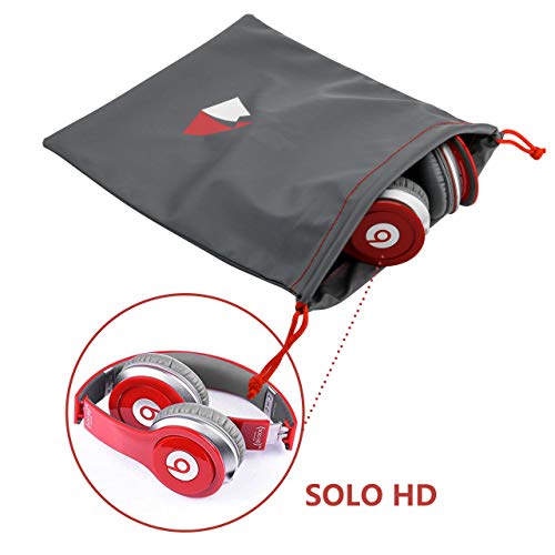 Pack Of 3 Universal Water Proof Headphone Protection Pouch Bag 11 X 9.25 In Metallic Gray Color #TOP5