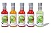 Thoughtfully Cocktails, Margarita Mixer Gift Set, 2.3 Ounces Each, Flavors Include Blood Orange, Strawberry, Mango, Watermelon, and Lime, Includes Rimming Salt, Pack of 4 (Contains NO Alcohol)