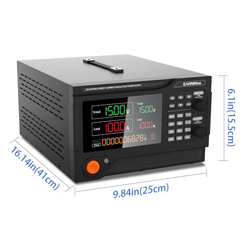Image of 1500W High Power DC Power Supply Variable, 15V 100A Adjustable Switching Regulated DC Bench Power Supply with Precision Encoder Knob,PC Software Control,Precision 4-Digits Display