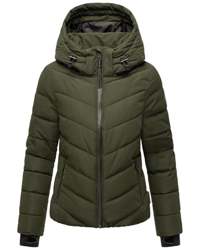 Women's Winter Jacket with Hood - Weather-Resistant - Quilted Puffer Coat - Samuiaa XVI XS-3XL