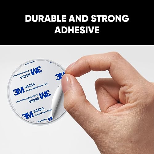 Door Stoppers Wall Protector - Durable Door Stops for Wall with Strong Adhesive - Easy to Install Wall Protectors from Door Knobs Damage (4 Pack, White) - Thumbnail 3