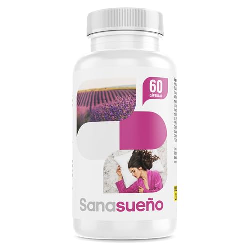 Melatonina – Melatonina 1,9 mg,Valeriana,Pasiflora,Espino Blanco,Melissa y Amapola de California - Sanasueño-Suplemento para Dormir - Favorece el Descanso [Acción Rápida]- SANACAPS-(1Bote)