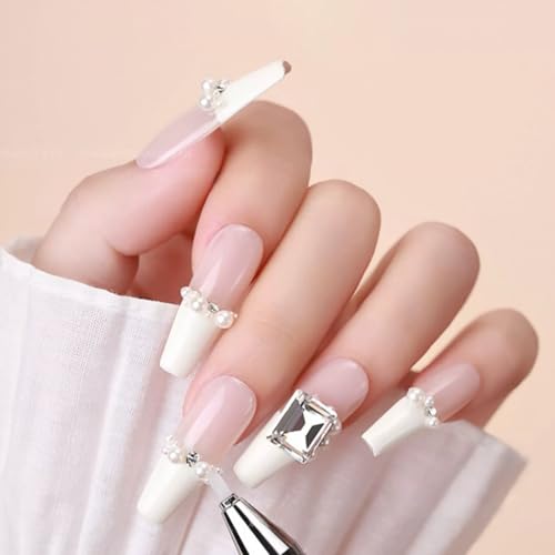 DANNEASY Ferramenta de seleção de strass, 1 caneta de cera recarregável com 6 peças de cera, caneta