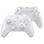 eXtremeRate ASR Version Redesigned Full Set Shell Buttons for Xbox Core Controller, Ergonomic Trigger Stop Rubberized Grip Faceplate Backplate for Xbox Series X & S Controller - Frosted White