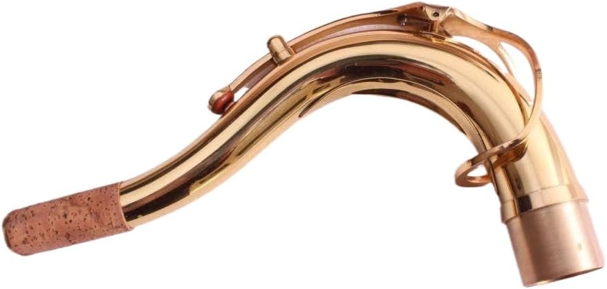 New Tenor Sax neck gold lacquer brass material Saxophone neck Woodwind Parts 28mm (28mm)