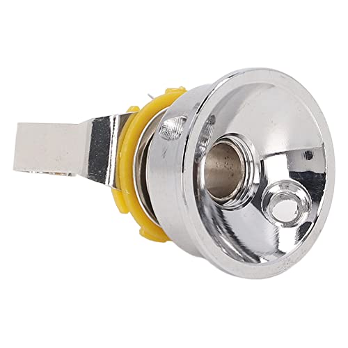 Placa de jack eletrosoquete de guitarra, fácil de operar, placa de jack de guitarra elétrica durável