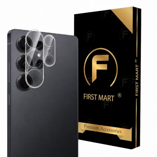 Image of FIRST MART Camera Lens Protector for Samsung Galaxy S26 Ultra | 9H Tempered Glass, HD Clear, Scratch Resistant, Anti-Fingerprint, Case-Friendly | Crystal Clear, Pack of 1