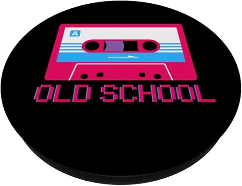 Miniatura 2 de PopSockets de casete de hip hop retro de los años 80 y 90 de la vieja escuela