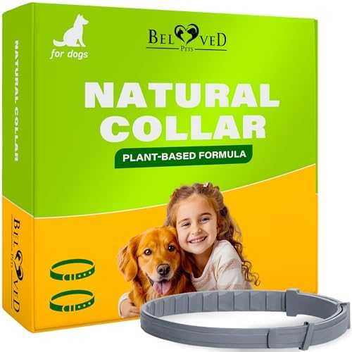 Beloved Pets Plant-Based Dog Collar, 6 Month Wear, 2 Count, Adjus...