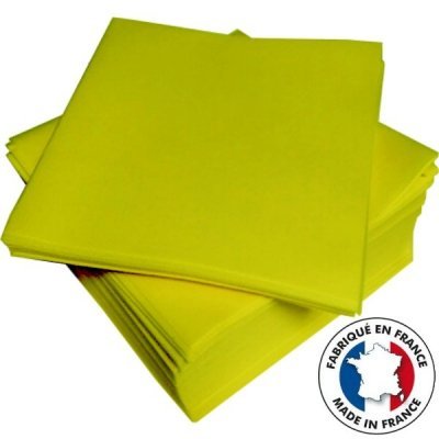 Cgmp Décoration Mariage - Serviettes intissées vert anis 40x40 lot de 50 Lot de 50 serviettes in-tissée 40x40