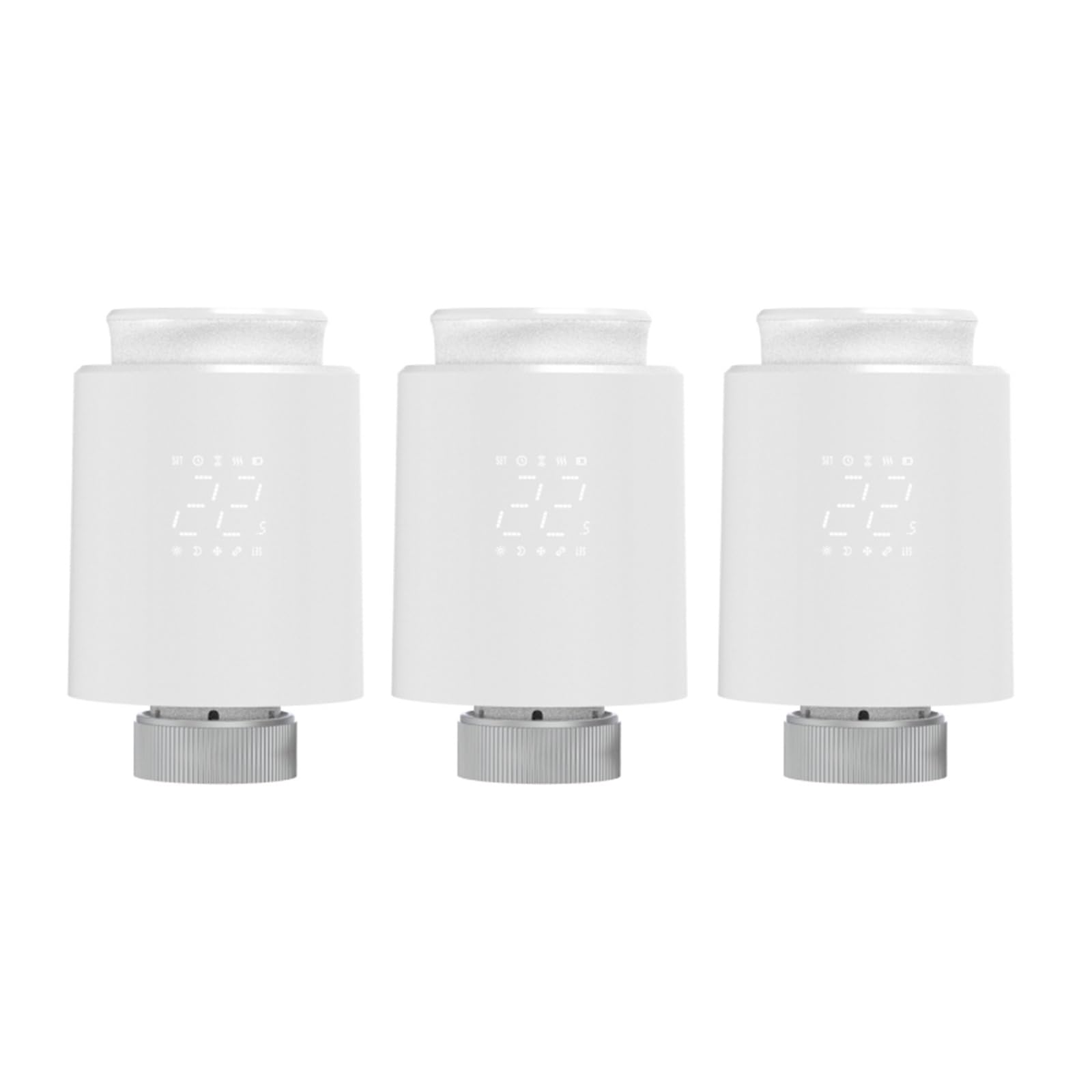 Smart Tuya ZigBee/Wifi Radiator Actuator TRV Programmable Thermostatic App Remote Temperature Controller(Zigbee 3PC)