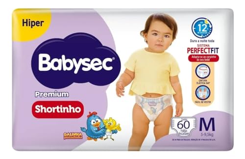 Fralda Babysec Galinha Pintadinha Pants Hiper M 60 Unids