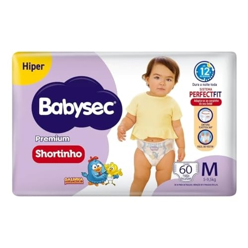 Fralda Babysec Galinha Pintadinha Pants Hiper M 60 Unids Fralda Babysec Galinha Pintadinha Pants Hiper M 60 Unids