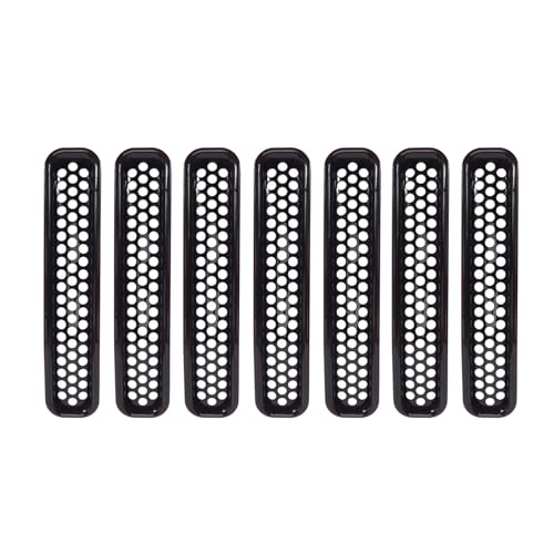 Grilles calandre avant Jeep Wrangler TJ 1997-2006 calandre avant en nid d'abeille 7 pièces auto