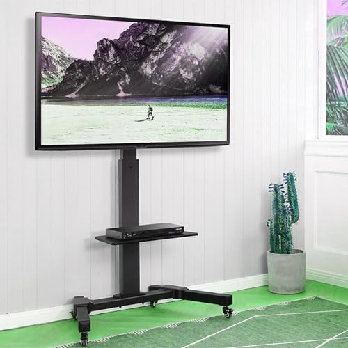 Soporte móvil para TV ajustable con ruedas 37-70 pulg. miniatura 6