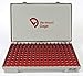 Pin Gage Set, Minus, 1.30-4.98mm, Black