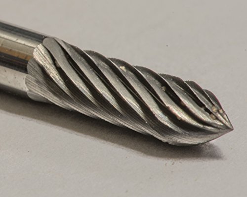 Fresa SG-43 de carburo sólido corte simple 1/8" x 3/8" miniatura 2