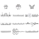 SUPERFINDINGS 3 Sets Uhrencharms Mit Nietendekor Strass Uhrenarmband Dekoration Legierungs Dekorations Ringösen Für Sport Smartwatch Dekoration Zubehör Loch 0.79