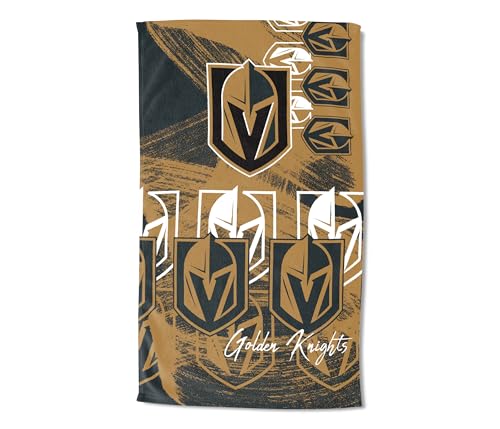 Northwest NHL Vegas Golden Knights Oversized Microfiber Beach Towel, 40 x 72 Inches – Quick Dry, Sand Resistant, Lightweight, Highly Absorbent, Distorter Design