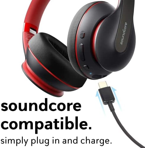SPARKED 1.2m Charger Charging Cable USB C for Anker Soundcore Earbuds Life P2 P3 A1 X10 Q30 Q35 Q10 Headphones Dot 2 Note Liberty 4, Air 2, 3 Pro Earphones, Replacement Type C to A Fast Charge UK Wire