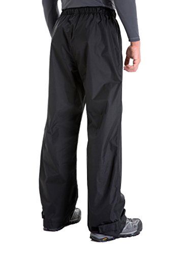 image for Clothin Men's Rain Pants Waterproof Elastic-Waist Drawstring with Fron
