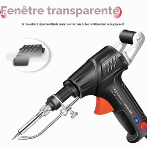 XINGBEI Outils de soudage Laser industriels chauffés à l'intérieur, Ensemble de Pistolet à souder Multifonction, Pistolet de soudage Laser pour métal, soudeuse portative (Green) – vue 4