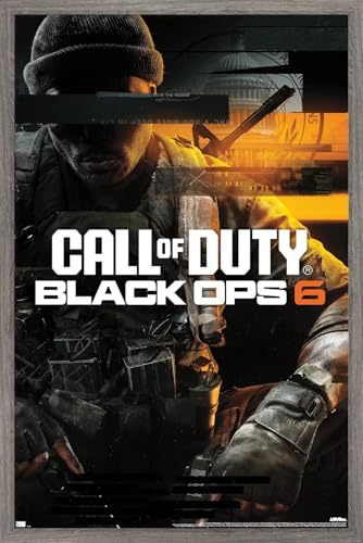 Call Of Duty: Black Ops 6 - Key Art Wall Poster, 34L" x 22.4W", Barnwood Framed Version