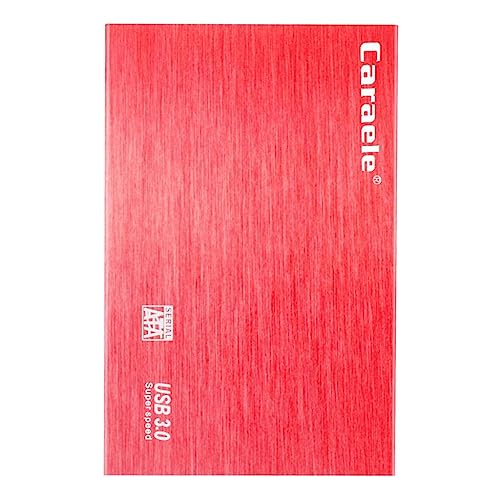 Image of Red Ultra Slim 2.5in USB3.0 Hard Drive HDD Capacity Disk for PC Laptop 500GB