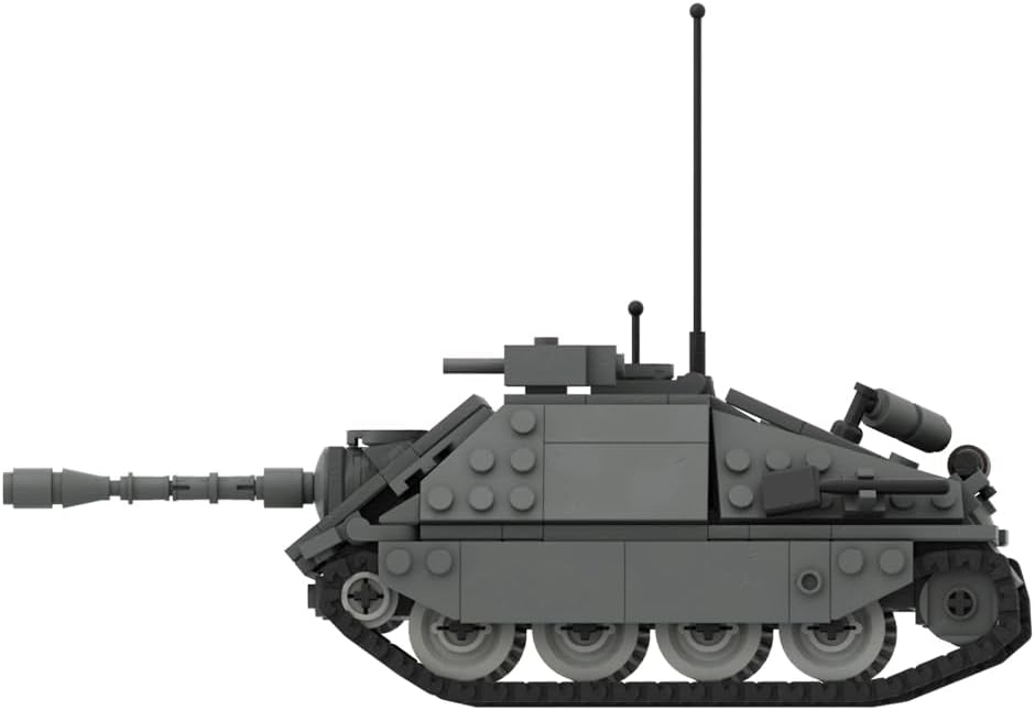Military Chaser Tank Destroyer Building Kit, Military Transport Series Building Blocks Set (372PCS)