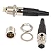 onelinkmore 4 Pin Mini XLR TA4F Male Female Panel Mount Socket Connector Mic Audio Socket XLR Connector Mini Jack,4 Pin for Pro Microphones Aviation Set of 2