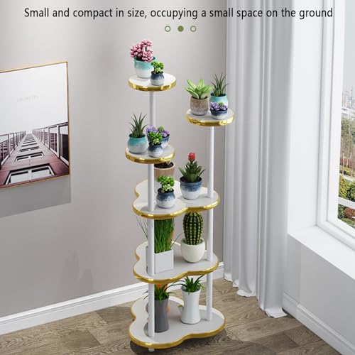 Support d'angle en bois pour plantes hautes étagère multi-niveaux support jardinière - 4