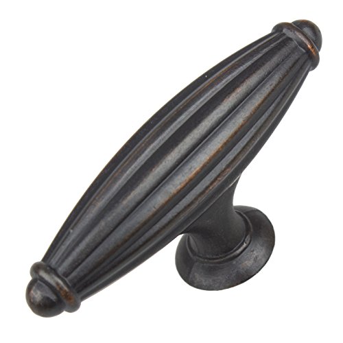 GlideRite Hardware 4047-ORB-1 Type Fluted Cabinet Knob, 2.625", Oil Rubbed Bronze Finish