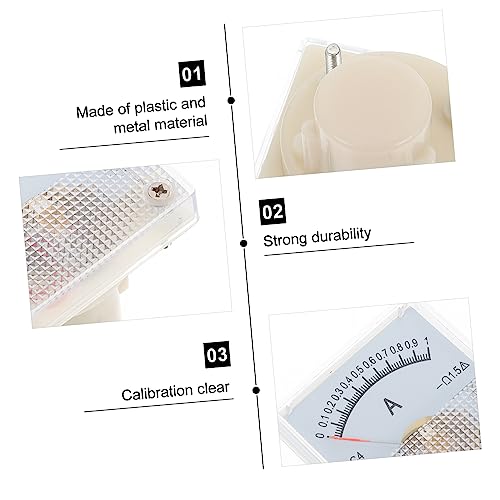 Ciieeo Dc Amperemeter Analog Strommessgerät 0-1A Kompaktes Experimentiergerät Für Labor Physikunterricht Mit Kunststoff Metallgehäuse