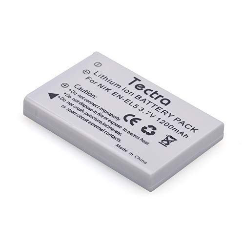 Tectra 2 Pack 1200Mah En-El5 Enel5 Battery For Nikon Coolpix P3, P4, P90, P80, P100, P500, P510, P520, P530, P5000, P6000, S10, 3700, 4200, 5200, 5900, 7900 Digital Cameras #TOP5