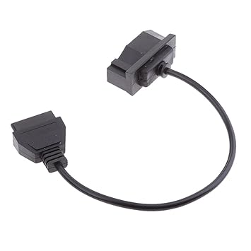 OBD1 7-Pin Male to OBD 2 OBD II 16-Pin Diagnostic Adapter Cable For FORD EFI