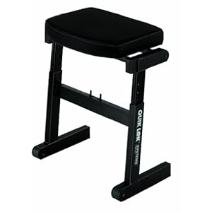 Quiklok muzikerkruk, snelopbouw, volledig verstelbaar, zwart