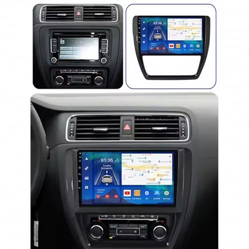 Pantalla Carplay coche para VW Jetta Bora 2011-2018 con Android Auto inalámbrico y Bluetooth 2