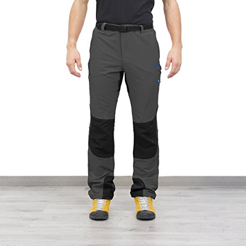 Izas Leyte Pantalones Trekking Hombre Gris OscuroNegro
