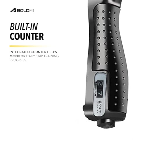 Boldfit Adjustable Hand Grip Strengthener 60kg Black Black 60Kg - Image 7