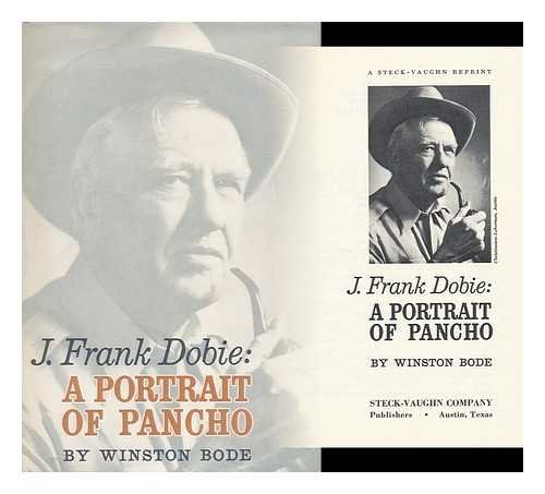 J. Frank Dobie: A portrait of Pancho B0006BVEXK Book Cover
