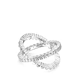 Anillo TOUS Straight cruzado de plata de primera ley
