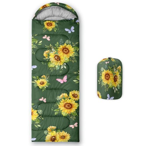 Bolsas de dormir para adultos y niños para camping, ligeras, impermeables para 3 estaciones con bolsas de compresión