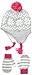 Nolan Gloves Big Girls' Dahlia Geometric Snowflake Hat and Gloves Set