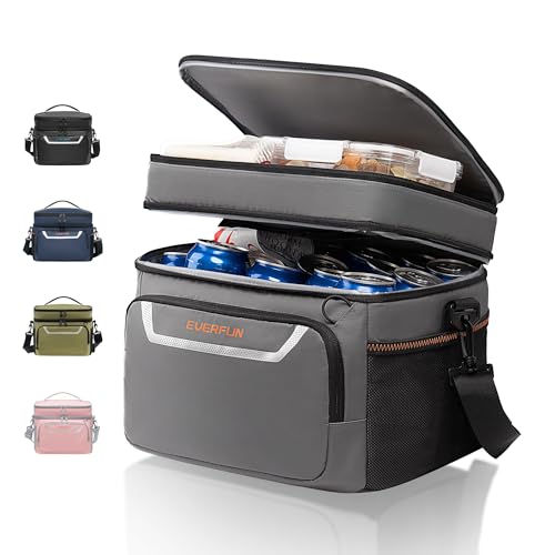EVERFUN Small Lunch Box Insulated Cooler Bag Mini Cooler 24