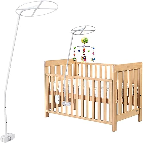 Nicoone Ensemble de Support de Support de Moustiquaire Réglable, Support de Moustiquaire Drapé à Baldaquin de Forme Ronde, Clip-on Crèche Support de...