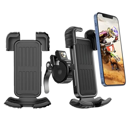 Marspeeder 2 Packs Bike Motorcycle Phone Mount,[Ultra Metal] Bike Motorcycle Phone Holder with...