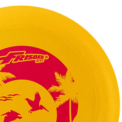 Wham-O Malibu Beach Flyer 100 Gram Frisbee Disc Tiki God,(Yellow) #TOP2