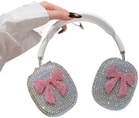 Luxurious Earphone Case for AirPods Max,Cute Bow Glitter Shining ...